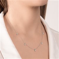 Necklace Mirco Visconti Woman in White Gold Diamante 0.46 Ct ABA1314 - ABA1314